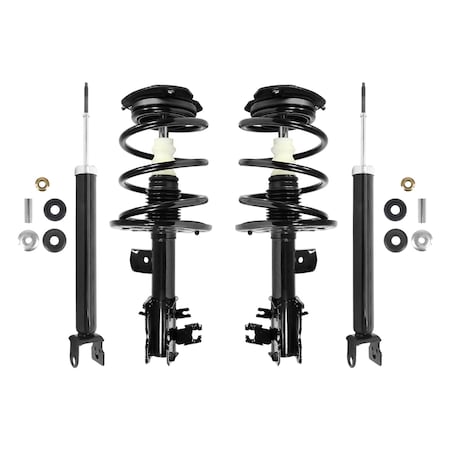 Unity 4-11595-255030-001 Front and Rear Complete Strut Assembly Shock Kit 4-11595-255030-001